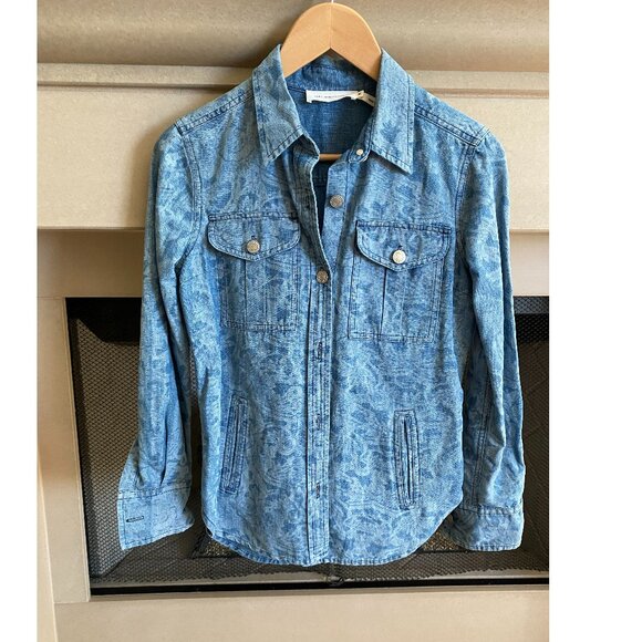 Isabel Marant Etoile Printed Denim Shirt, size 36 (fits like US 0/2) - Picture 4 of 11